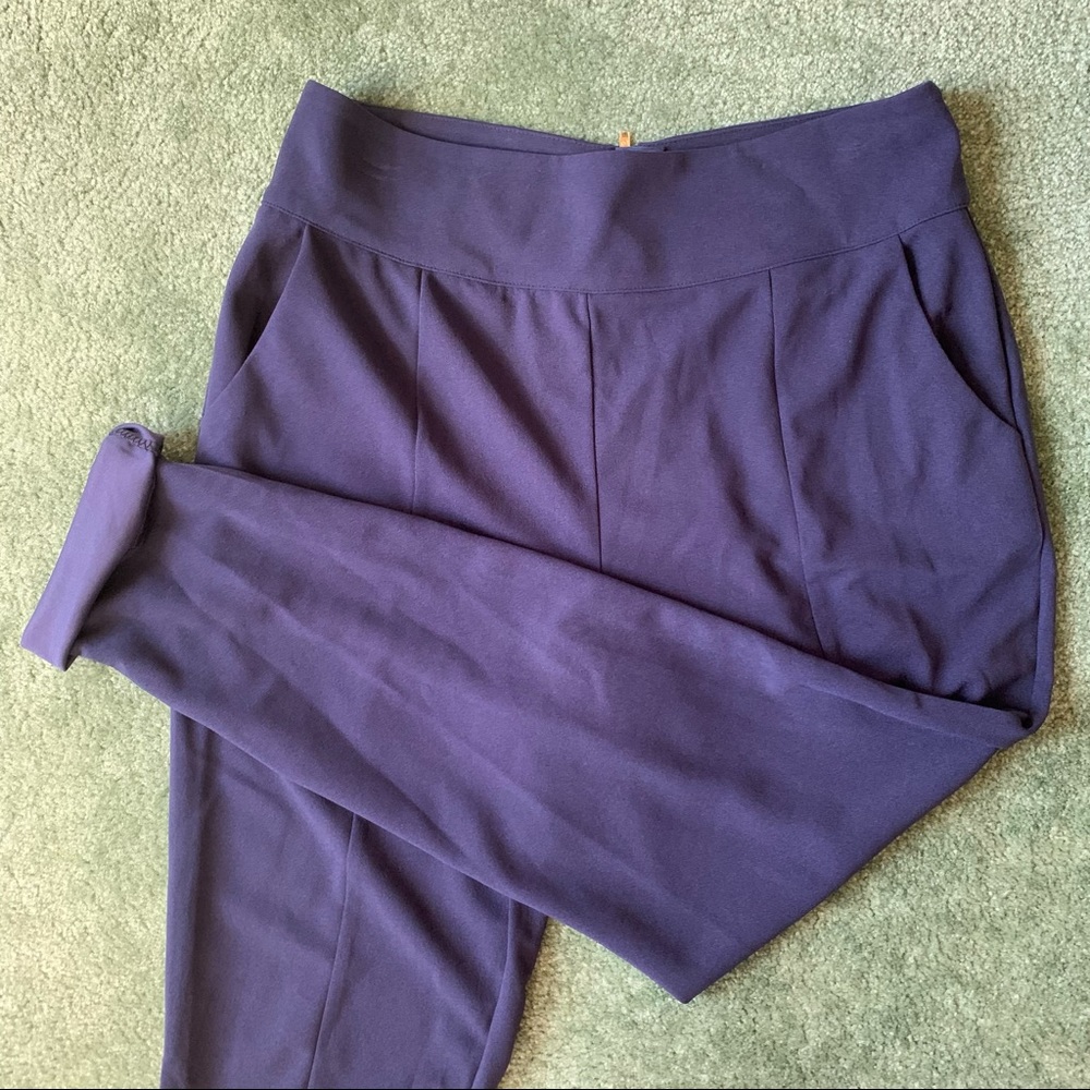 High Waist Navy Blue Trousers